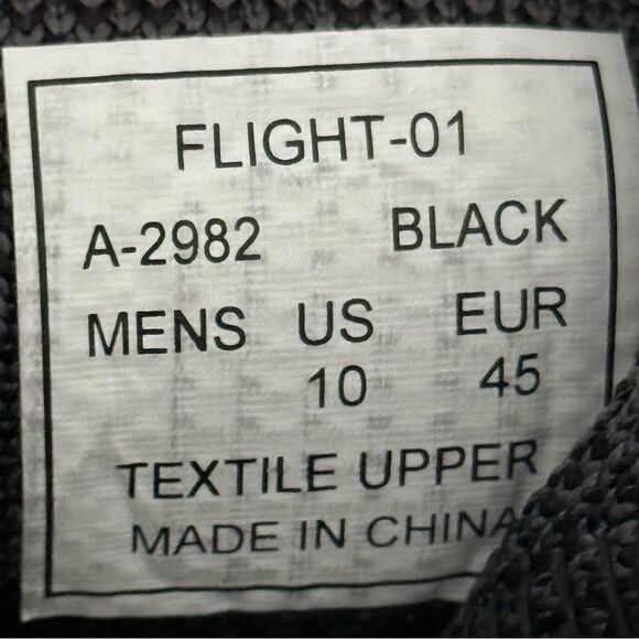 Akademiks Men's Flight Sneaker Black Grey Size 10 - Picture 10 of 16